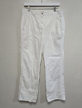 ME+EM Wide Leg Trousers White Size 10